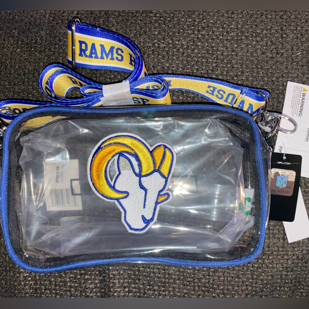 NFL Los Angeles Rams NWT Clear Stadium Bag Officially Licensed Item